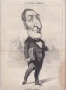 Theobald LACROSSE -  Les représentants représentés.-Portrait-charge-  lithographie originale. Daumier, Honoré Les représentants représentés