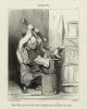 Actualités n°58 : Mimi Véron croit avoir enfin trouvé le véritable moyen de... lithographie originale. Daumier, Honoré 