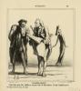 Actualités n°48 : Dialogue des morts. - Dites-donc mon cher Galilée, ça n'a pas l'air... - lithographie originale . Daumier, Honoré