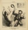 Actualités n°239 : Une soirée d'allégresse à Clichy. - Vive la liberté ! - lithographie originale . Daumier, Honoré