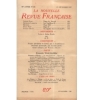 LA NOUVELLE REVUE FRANÇAISE Décembre 1937. LA NOUVELLE REVUE FRANÇAISE