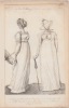 London Fashion in July 1807,walking dress - Evening Dress from La Belle Assemblee Fashions for 1807 from La Belle Assemblee. La Belle Assemblée or, ...