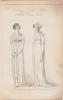 Walking & full dress for the present month  from La Belle Assemblee Fashions for 1807 from La Belle Assemblee. La Belle Assemblée or, Bell's Court and ...