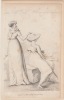 half dress - morning negligé, from La Belle Assemblee Fashions 1808,. La Belle Assemblée or, Bell's Court and Fashionable Magazine Addressed ...