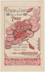 Le cotillon - Au paradis des Enfants- articles tarif