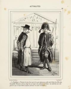 La République à l'honneur de vous faire part de la perte douloureuse qu'elle vient de faire de sa fille aînée [...]Actualités.196.- Lithographie