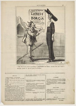 Mon Révérend, avant de proclamer l'infaillibilité des Papes, prenez-moi une contre-marque pour ce qui se joue la-dedans (Lucrèce Borgia]  - ...