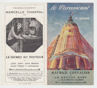 LE PARAMOUNT PROGRAMME MAURICE CHEVALIER dans la grande mare