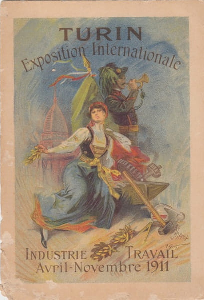 C.P.- Jules CHERET - Exposition de Turin, avril - novembre 1911. &Eacute;d. J. Barreau &agrave; Paris. Imp. Chaix, . Jules CHERET