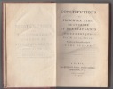 Constitutions des principaux états de l'Europe et des Etats-Unis de l'Amerique par M. De La Croix, professeur de droit public au Lycée ...5 tomes ...