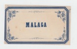 ancienne étiquette vin MALAGA bleue à grappes -litho originale fin XIXe. 