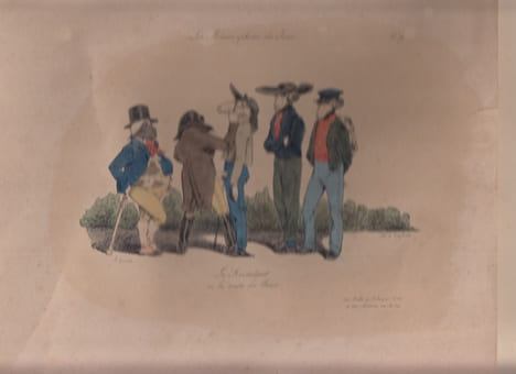Les Métamorphoses du jour.le recruteur Les Métamorphoses du jour. N°19 - le recruteur ou la traite des blancs. GRANDVILLE (Jean-Ignace-Isidore Gérard, ...