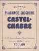 BUVARDS offert par la Pharmacie-Droguerie Castel-Chabre. Pharmacie-Droguerie Castel-Chabre