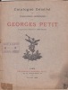 CATALOGUE general des publications artistiques Georges Petit. Imprimeur-éditeur d'estampes. publications artistiques Georges Petit.