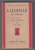 Lazarille de Tormes (traduction argotique de Jean Auzanet) - Préface de Jean Cassou. Hurtado DE MENDOZA