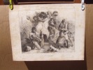 Le cri du peuple - Lithographie originale en noir sur Velin blanc. . Anonyme - Attribué à Grandville (Nancy, 15–09–1803 - Vanves, 17–03–1847), ...