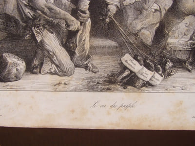 Le cri du peuple - Lithographie originale en noir sur Velin blanc.
