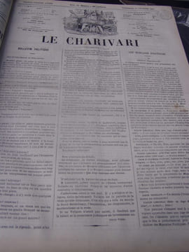 Le Charivari. Journal Publiant Chaque Jour un Nouveau Dessin - Premier semestre 1867,du 1er janvier au 30 juin 1867,176 Numéros - complet . Honoré ...
