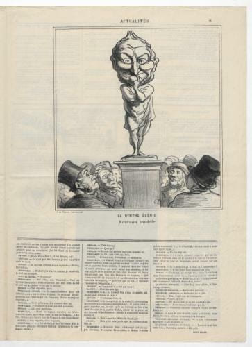 Actualit&eacute;s / La Nymphe &eacute;g&eacute;rie/ Nouveau mod&egrave;le ... Lithographie -. DAUMIER Honor&eacute; -