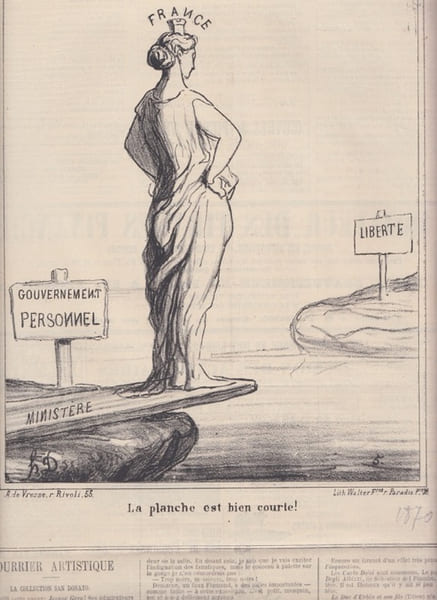 La planche est bien courte ! Actualit&eacute;s - Lithographie -. DAUMIER HONOR&Eacute; -