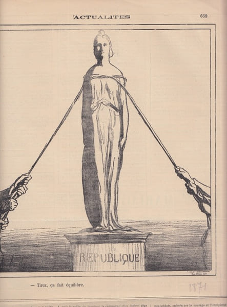  tirez &ccedil;a fait &eacute;quilibre Actualit&eacute;s, LD3891- lithographie . DAUMIER HONOR&Eacute; -