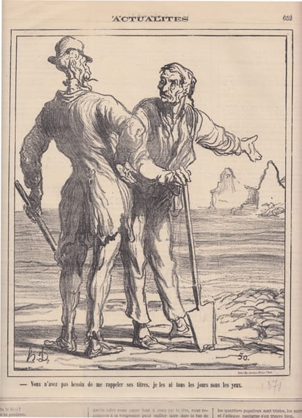 - vous n'avez pas besoin de me rappeler ses titres...Lithographie originale,. DAUMIER HONOR&Eacute; -