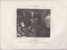 Le Larmoyeur- Eau-forte, . Bouquet, Auguste (Abbeville, 13–09–1810 - Lucques (Lucca), 21–12–1846), graveur