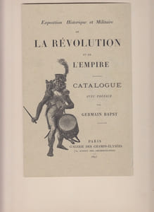 Exposition de la Revolution et de l'Empire - catalogue -couverture illustrée seule