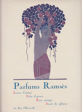 Publicité Parfums Ramsès Feuillets d'art Art Nouveau 1919. Art nouveau