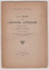 La crise de l'histoire littéraire : Discours. Alfred Lombard