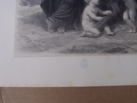 Uranie.lithographie originale. Achille Sirouy.