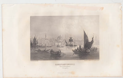 CONSTANTINOPLE , VUE du BOSPHORE [ TURQUIE ]