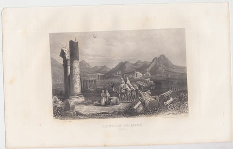 RUINES DE PALMYRE (Syrie) Eau forte