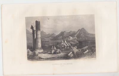 RUINES DE PALMYRE (Syrie) Eau forte