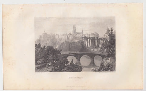 FRIBOURG [ SUISSE ]- Eau forte