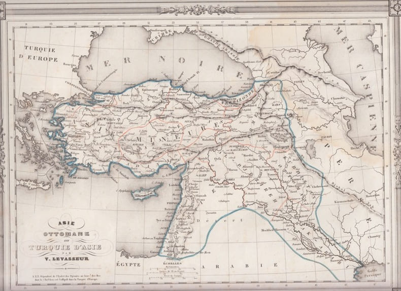 ASIE OTTOMANE ou TURQUIE D'ASIE. LEVASSEUR V.