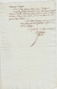 Manuscrit souscription pour la fourniture de froment à l'administration de la Marine. MARINE Manuscrit