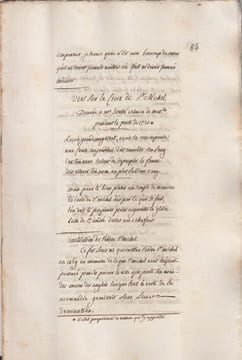 Receuil de pensées détachées - manuscrit original : receuil de diverses pensées tirées de differends auteurs, extrait en partie d'un livre fait par ...