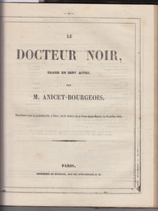 Feuilletons du Constitutionnel dont Balzac : Le Colonel Chabert,EL VERDUGO,La Grenadiere,Le Réquisitionnaire,La Femme de trente ans ,La Recherche de l’absolu suivi du Magasin dramatique du Constitutionne comprennant les pieces :ANICET-BOURGEOIS (Auguste) ; DUMANOIR. Le docteur noir, drame en sept actes.edition originale; Soulié F, la cloiserie des Genets- edition originale;- Ponsard Agnes de Merane tragedie,- Ernest Jaime; Jean-François-Alfred Bayard :Le Réveil du lion, comédie-vaudeville en 2 actes, par MM. Bayard et Jaime ... [Paris, Gymnase dramatique, 2 octobre 1847.].edition originale;- Emile de Girardin, Mme Cléopatre; tragédie en cinq actes, en vers, par Émile de Girardin.:edition originale- Le chevalier d'Essonne : comédie-vaudeville en trois actes -Auteur :  Charles Dupeuty; Anicet-Bourgeois, M.; A Doche; Théâtre du vaudeville (Paris, France) 1847- edition originale;- Cléopatre; tragédie en cinq actes, en vers, par Émile de Girardin.[Paris, Théâtre-français, 13 novembre 1847.].- edition originale; -Les cinq sens, ballet-pantomime en trois actes et cinq tableaux de MM. Dumanoir et Mazilier. Musique d'Adolphe Adam. Décorations de MM. Cambon et Thierry.- edition originale;