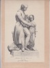 Monument de la statue de Bichat à Bourg-en-Bresse Lithographie originale sur Velin blanc.. GSELL
