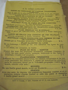 PLAN GENERAL DE LA VILLE DE NICE et ses environs,avec un plan de Menton