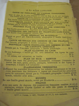 PLAN GENERAL DE LA VILLE DE NICE et ses environs,avec un plan de Menton. DUFOUR