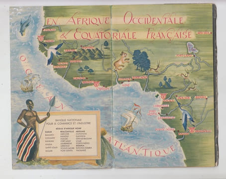 LA BNCI DANS LA FRANCE D'OUTRE-MER - Banque Nationale du Commerce Industrie 1947 - dépliant publicitaire. Banque Nationale du Commerce Industrie