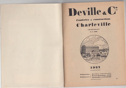 Les poeles cheminées Deville catalogue cheminées Deville, 1927
