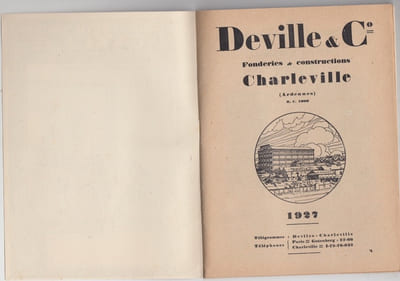 Les poeles cheminées Deville catalogue cheminées Deville, 1927
