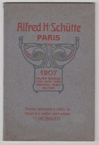 ALFRED H. SCHÜTTE. Catalogue Special des Machines a fraiser americaines CINCINNATI. 1907