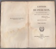 LETTRES DU PERE ROY DE LA COMPAGNIE DE JESUS, MORT EN CHINE LE 8 JANVIER 1769 - TOME PREMIER. PERE ROY