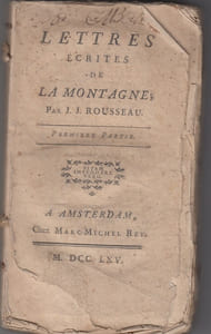 Lettres écrites de la montagne,tome 1 seul