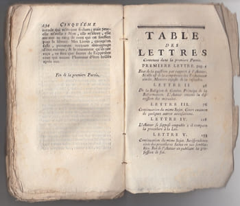 Lettres écrites de la montagne,tome 1 seul