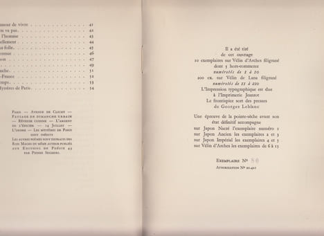 Les Mystères de Paris. Préface de Paul Eluard. Pointe sèche de Jacques Villon.. FRENAUD (André).
